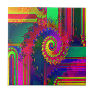 Bleeding Colors Fractal Tile
