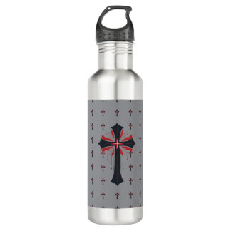 Bleeding Cross Stainless Steel Water Bottle