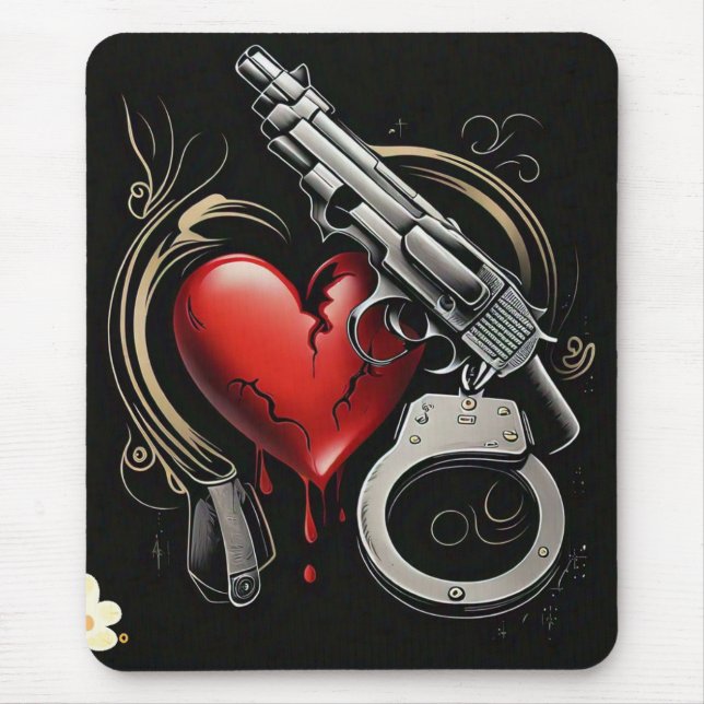 "Bleeding for Love" Mouse Pad (Front)