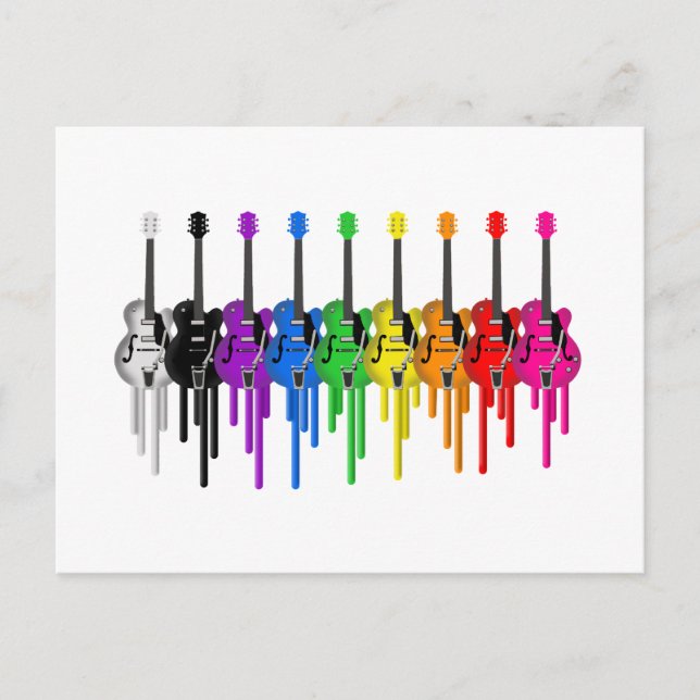 Bleeding Guitars Postcard (Front)