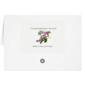 Bleeding Heart Card (7" X 5") with envelope (Back Horizontal)