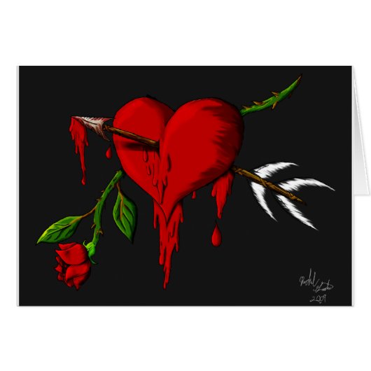 Bleeding Heart Cards (Front Horizontal)