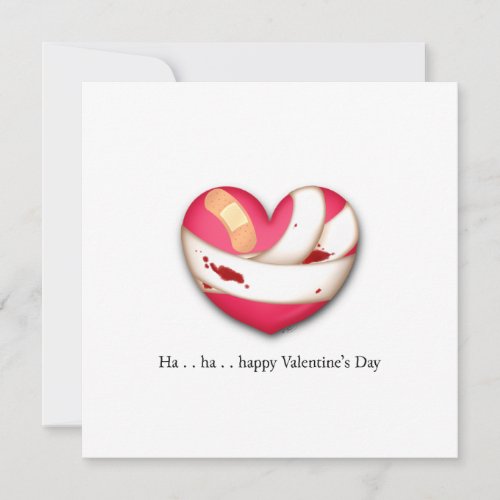Bleeding Heart Comical Valentine Holiday Card