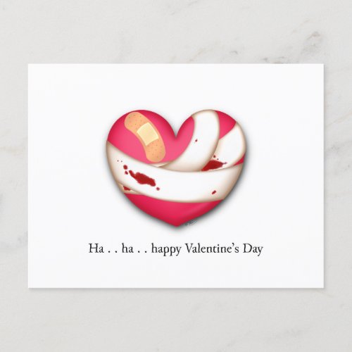 Bleeding Heart Comical Valentine Holiday Postcard