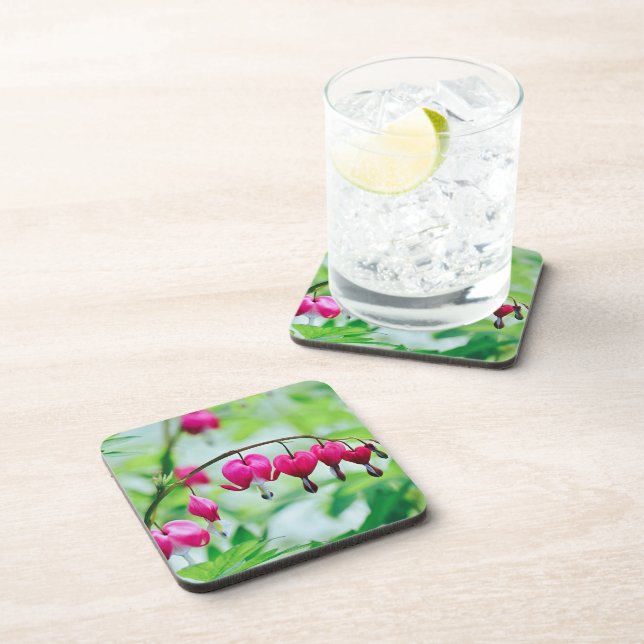 Bleeding heart Flower  Beverage Coaster (Right Side)