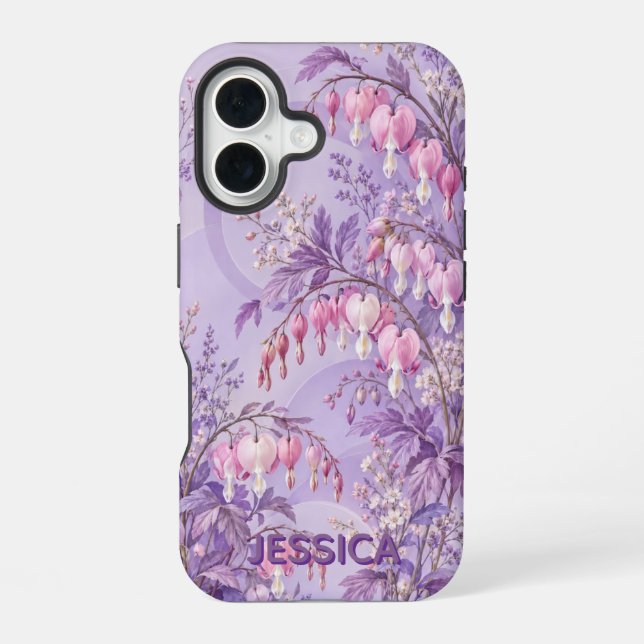 Bleeding Heart Flowers Custom Iphone Case (Back)