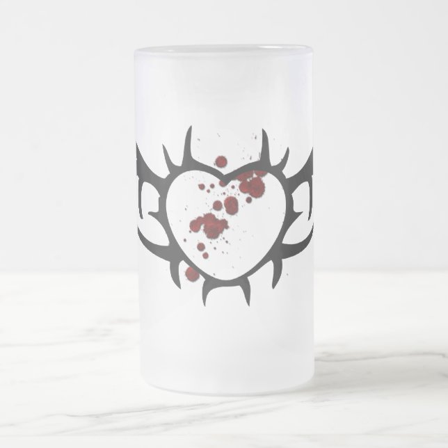 Bleeding Heart Frosted Mug (Center)
