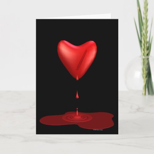 Bleeding Heart Holiday Card