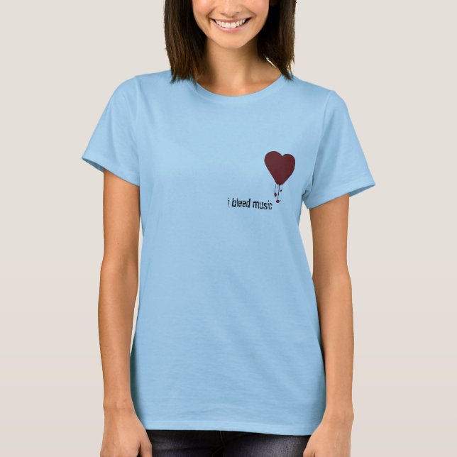 Bleeding Heart, i bleed music T-Shirt (Front)