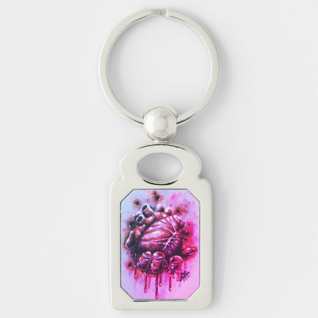 Bleeding Heart Keychain (Front)
