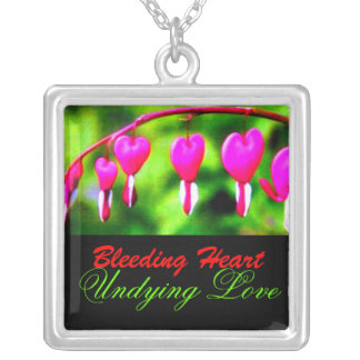 ☼✿Bleeding Heart-Undying Love Silver Necklace✿☼ Plated Necklace