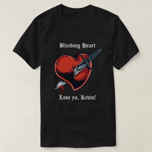 Bleeding Heart Valentines Day Mens T_Shirt