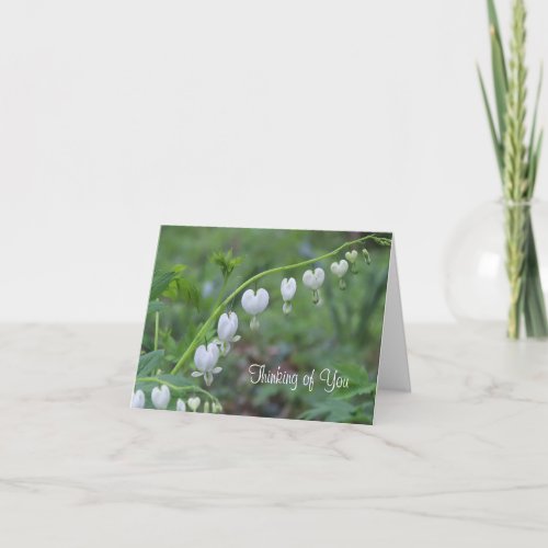 Bleeding Hearts Floral Thinking of You Card