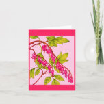 bleeding hearts flowers card