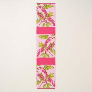 bleeding hearts flowers print scarf
