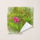 Bleeding Hearts in May Washcloth