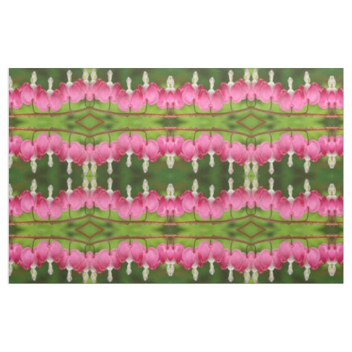 Bleeding Hearts in the Rain Fabric