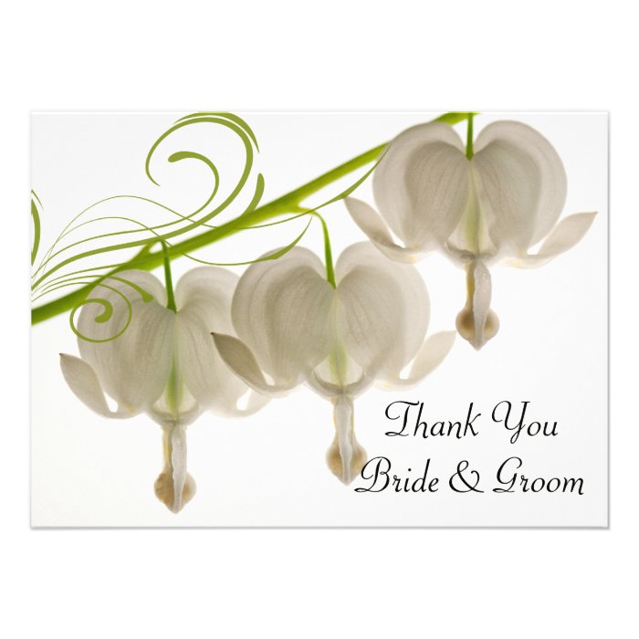 Bleeding Hearts Wedding Thank You Notes   Flat Announcements