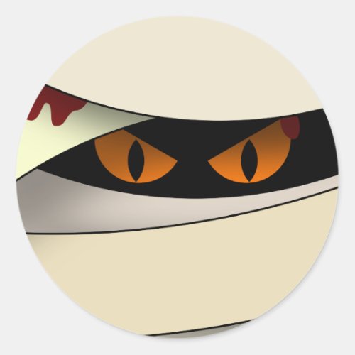 Bleeding Mummy Classic Round Sticker