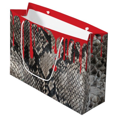 Bleeding Python Snake Skin _ Halloween Fun Large Gift Bag