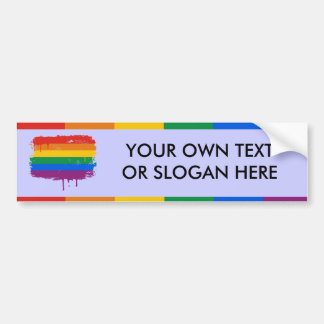 Bleeding Rainbow Bumper Sticker