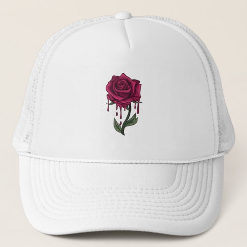Bleeding Rose Trucker Hat