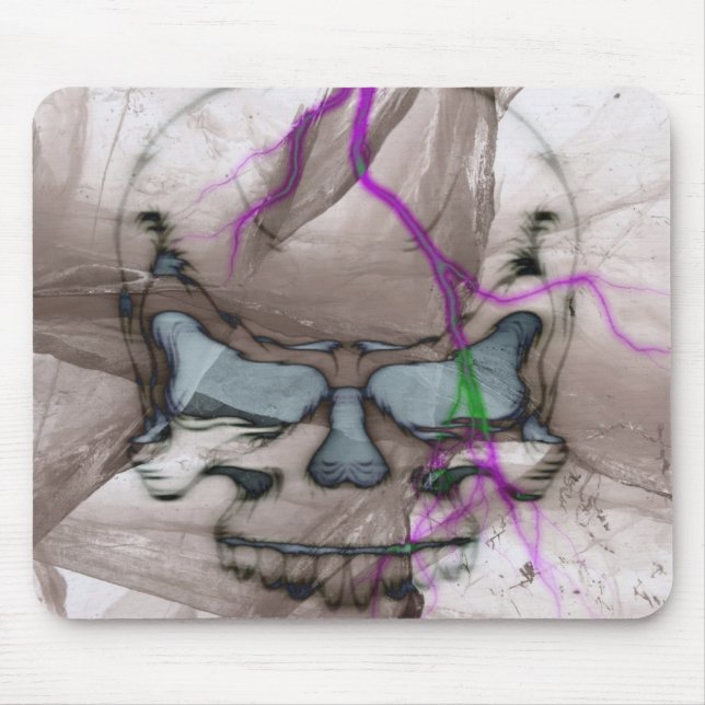Bleeding Skull Mouse Pad (Front)