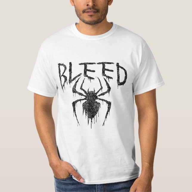 Bleeding Spider Meltdown – Dark Drip Aesthetic Des T-Shirt (Front)