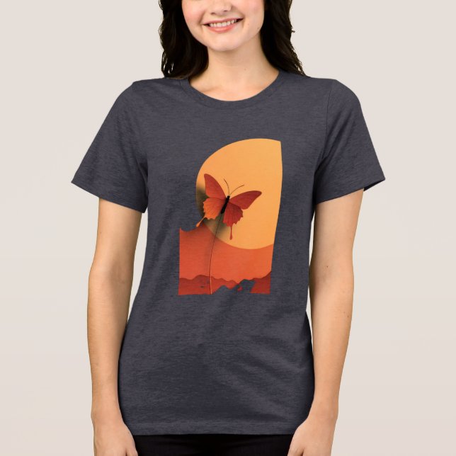 Bleeding Wings Fragile Freedom The Cost of Flight  Tri-Blend Shirt (Front)