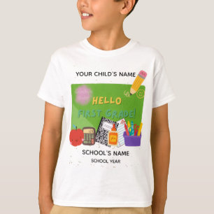 BLEEGRAPICS: Hello, First Grade! T-Shirt