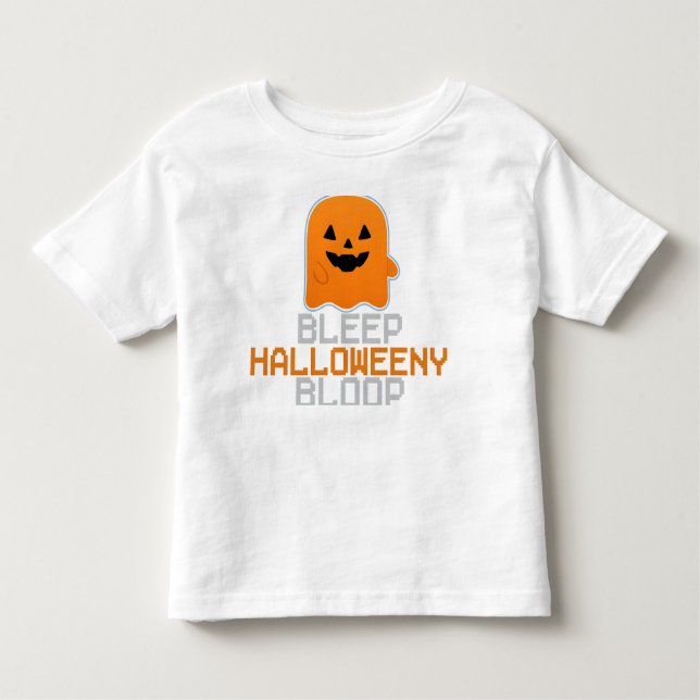 BLEEP HALLOWEENY BLOOP TODDLER T-SHIRT (Front)