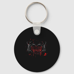 Blegh Breakdown Skeleton Heart Hands Emo Screamo Keychain