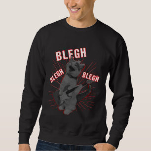 Blegh Cat  Metalcore Deathcore Music Sweatshirt