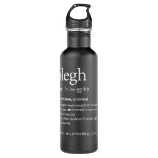 Blegh Definition Heavy Metal Music Fans Metalhead Stainless Steel Water Bottle