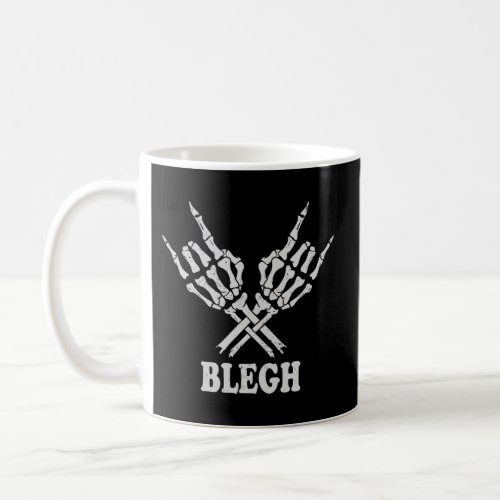 Blegh DevilS Horns Metalcore Vocalist Djent Death Coffee Mug