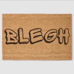 BLEGH Funny Heavy Metal Metalcore Rock Music Fiber Doormat