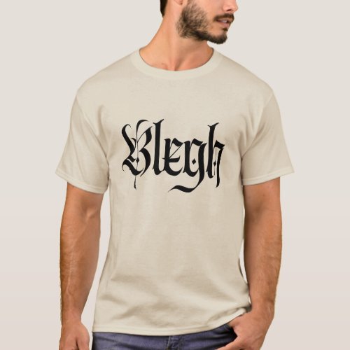 Blegh metal heavy metal punk  T_Shirt