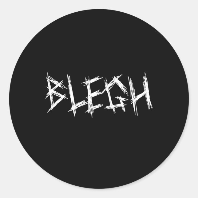 Blegh Metalcore Vocalist Djent Deathcore Classic Round Sticker (Front)