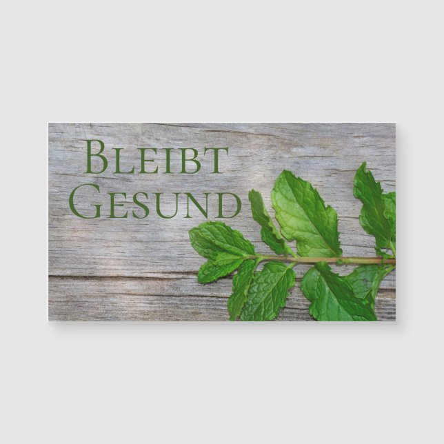 Bleibt Gesund  - (Front)