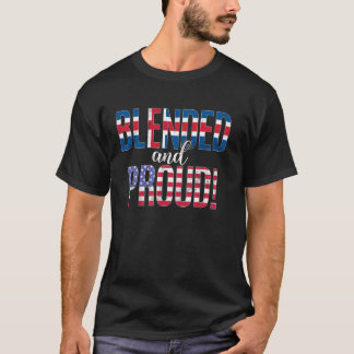 Blended And Proud Nationality Half Icelandic Half T-Shirt