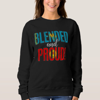 Blended And Proud Nationality Half Kazakh Half Kyr Sweatshirt