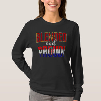 Blended And Proud Nationality Half Montenegrin Hal T-Shirt