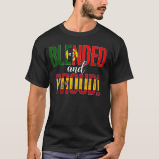 Blended And Proud Nationality Half Portuguese Half T-Shirt