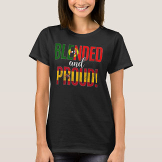 Blended And Proud Nationality Half Portuguese Half T-Shirt