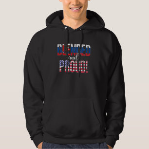 Blended And Proud Nationality Half Slovak Half Ame Hoodie