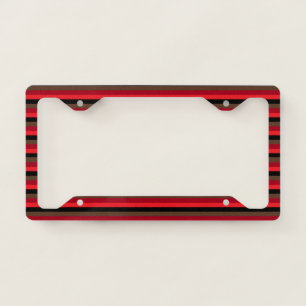 Blended Black to Red License Plate Frame