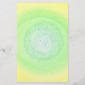 Blended Blue Green Yellow Background Stationery