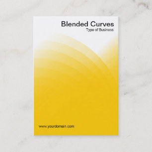 Blended Curves - Amber Business Card