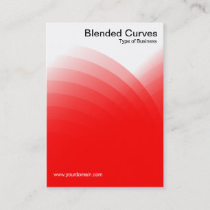 Blended Curves - Red Business Card