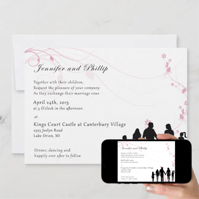 Blended Family Wedding Invitation Zazzle